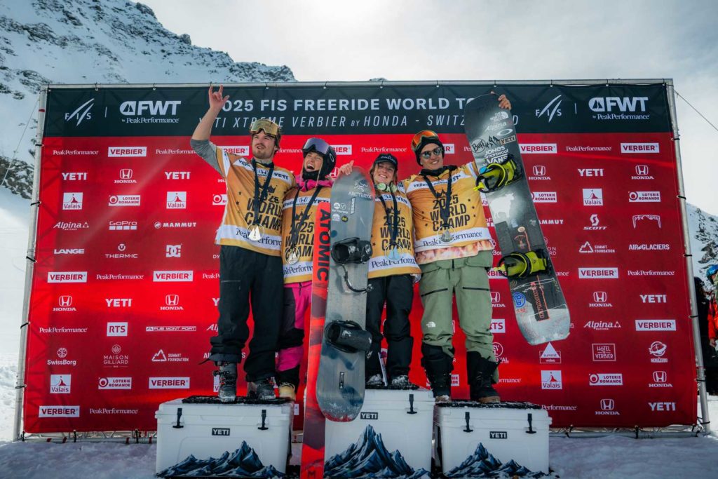 Podium du Yeti Xtreme Verbier 2025