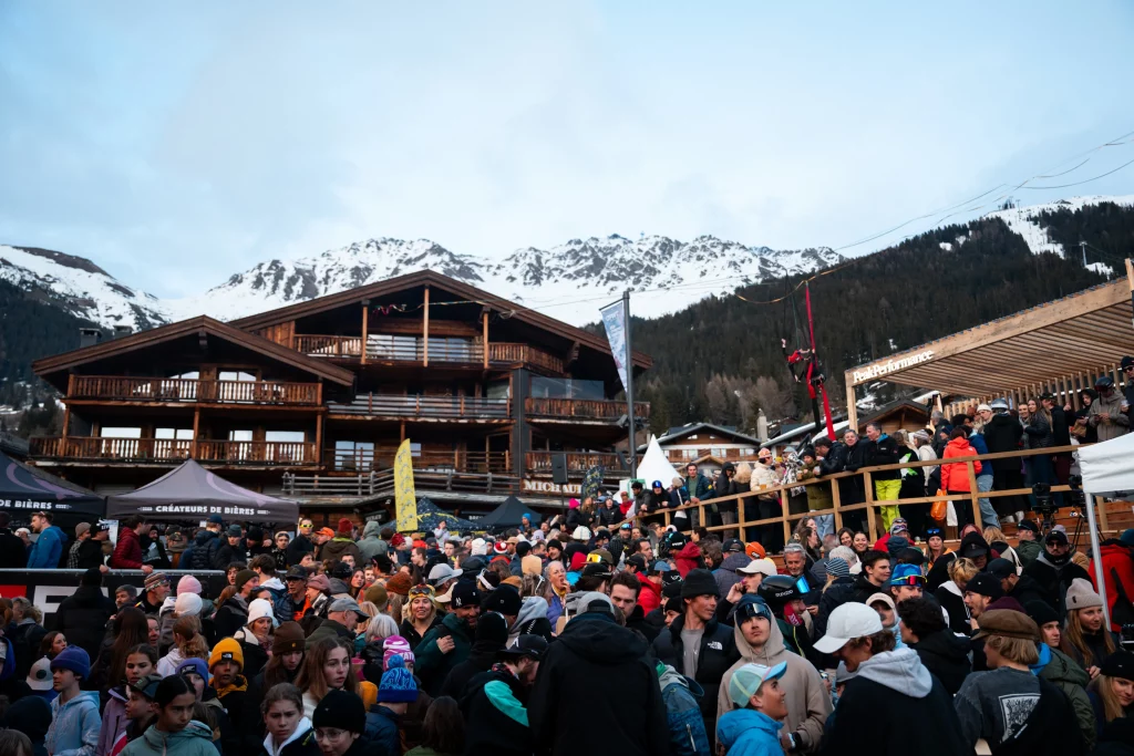 Foule de spectateurs lors du Yeti Xtreme Verbier 2025